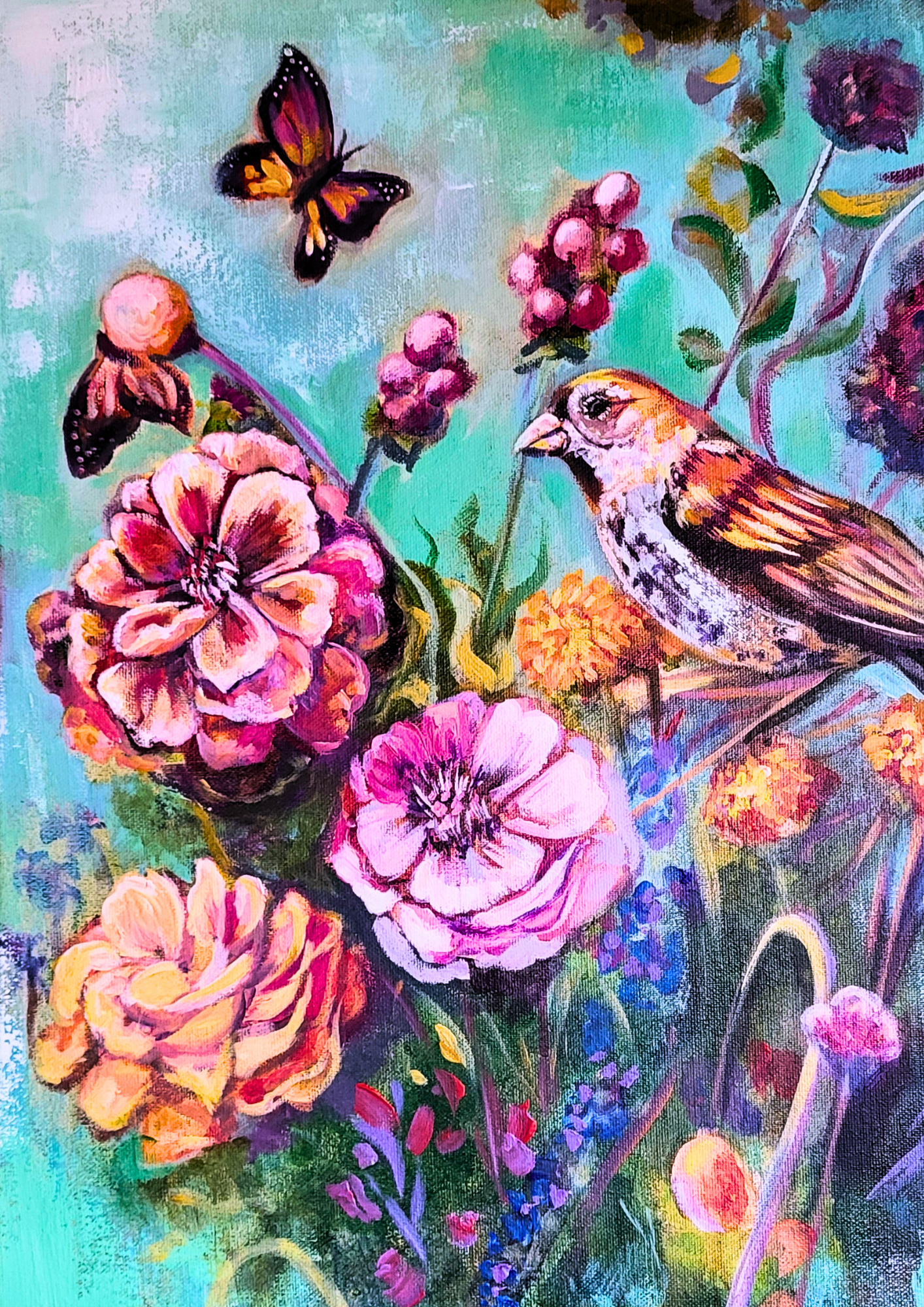 Poster A4 de mes peintures et illustrations