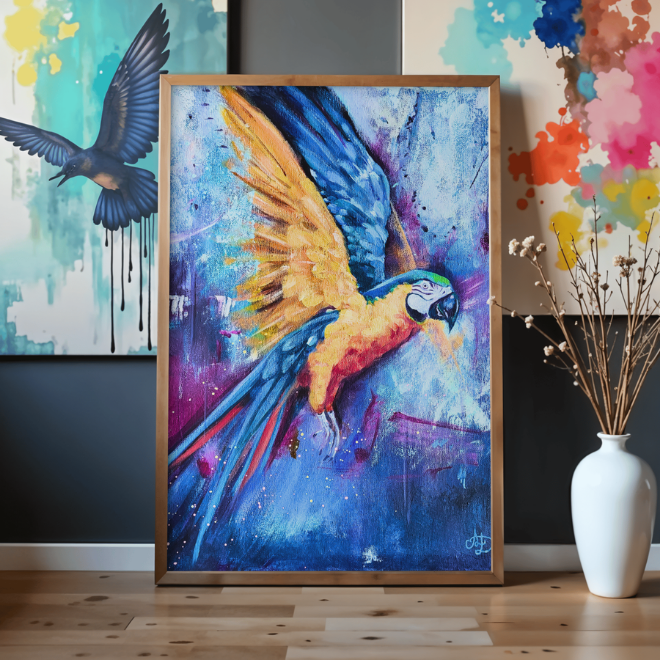 Poster A4 de mes peintures et illustrations