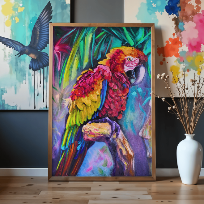 Poster A4 de mes peintures et illustrations