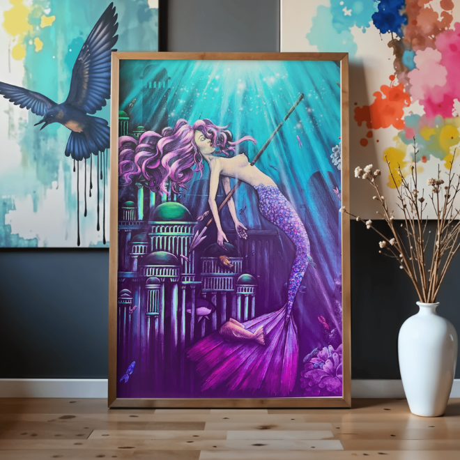 Poster A4 de mes peintures et illustrations