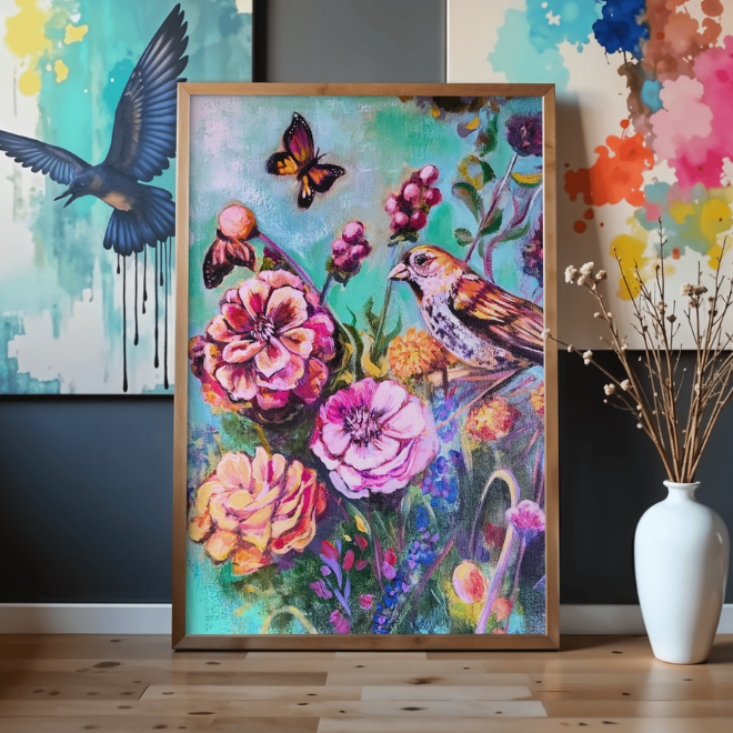 Poster A4 de mes peintures et illustrations