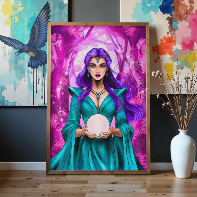 Poster A4 de mes peintures et illustrations