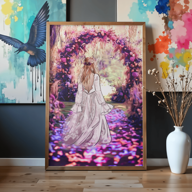 Poster A4 de mes peintures et illustrations
