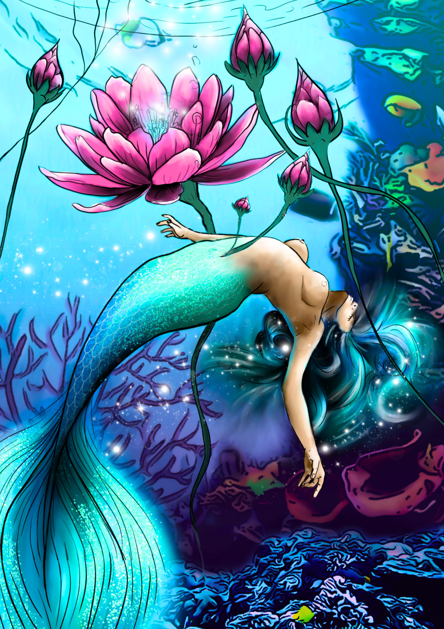 Poster A4 de mes peintures et illustrations