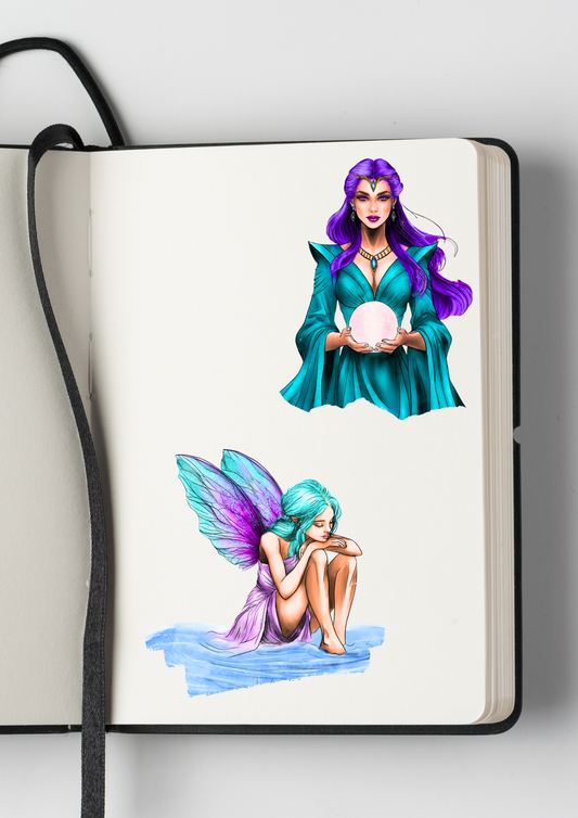 Stickers de mes illustrations format A6
