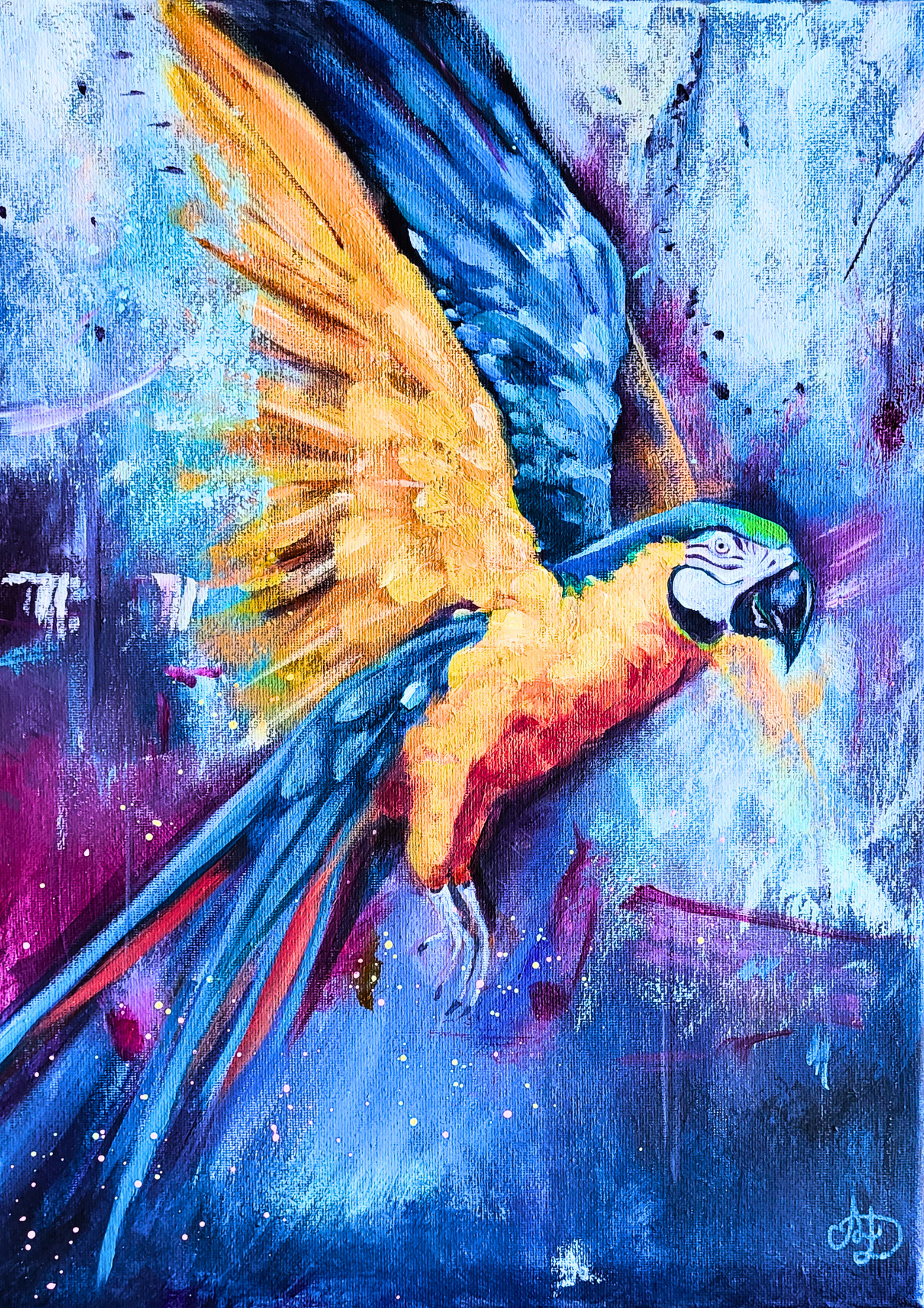 Poster A4 de mes peintures et illustrations